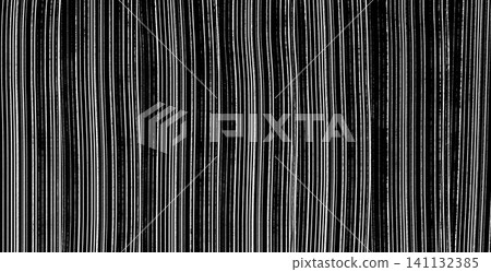 Monochrome hand-drawn vertical lines on black background. Hand-drawn ink drawing texture. Monochrome hand-drawn vertical lines on black background. Hand-drawn ink drawing texture. 141132385
