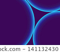 Abstract fluid liquid shapes with glowing organic bubbles, neon gradient background 141132430