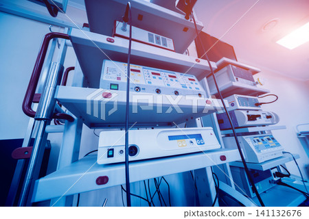 Surgical equipment and medical devices in operating room. Surgical equipment and medical devices in operating room. 141132676
