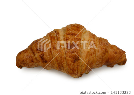 Classic croissant traditional French pastry made from puff pastry with crescent shape golden brown Classic croissant traditional French pastry made from puff pastry with crescent shape golden brown 141133223