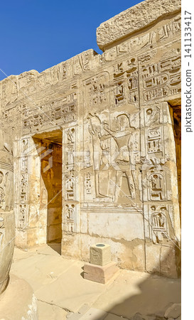 Medinet Habu, the mortuary temple of Ramesses III, located on the west bank of Luxor, Egypt. Medinet Habu, the mortuary temple of Ramesses III, located on the west bank of Luxor, Egypt. 141133417
