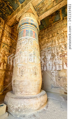 Medinet Habu, the mortuary temple of Ramesses III, located on the west bank of Luxor, Egypt. Medinet Habu, the mortuary temple of Ramesses III, located on the west bank of Luxor, Egypt. 141133481