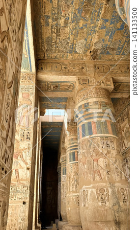 Medinet Habu, the mortuary temple of Ramesses III, located on the west bank of Luxor, Egypt. Medinet Habu, the mortuary temple of Ramesses III, located on the west bank of Luxor, Egypt. 141133500