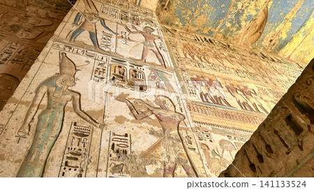 Medinet Habu, the mortuary temple of Ramesses III, located on the west bank of Luxor, Egypt. Medinet Habu, the mortuary temple of Ramesses III, located on the west bank of Luxor, Egypt. 141133524