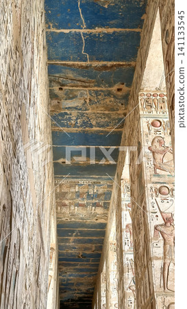 Medinet Habu, the mortuary temple of Ramesses III, located on the west bank of Luxor, Egypt. Medinet Habu, the mortuary temple of Ramesses III, located on the west bank of Luxor, Egypt. 141133545