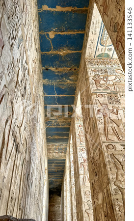 Medinet Habu, the mortuary temple of Ramesses III, located on the west bank of Luxor, Egypt. Medinet Habu, the mortuary temple of Ramesses III, located on the west bank of Luxor, Egypt. 141133546
