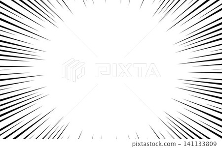 Comic book black and white radial lines background. Manga speed frame. Comic book black and white radial lines background. Manga speed frame. 141133809