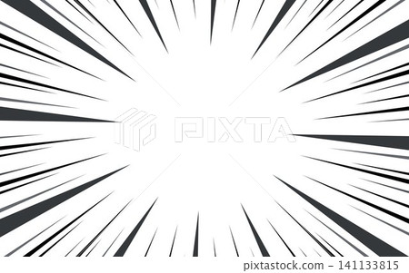 Comic book black and white radial lines background. Manga speed frame. Super hero action Comic book black and white radial lines background. Manga speed frame. Super hero action 141133815