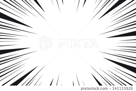 Comic book black and white radial lines background. Manga speed frame. Super hero action Comic book black and white radial lines background. Manga speed frame. Super hero action 141133820