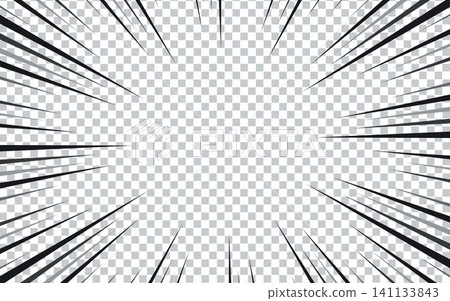 Comic book black and white radial lines background. Manga speed frame. Comic book black and white radial lines background. Manga speed frame. 141133843