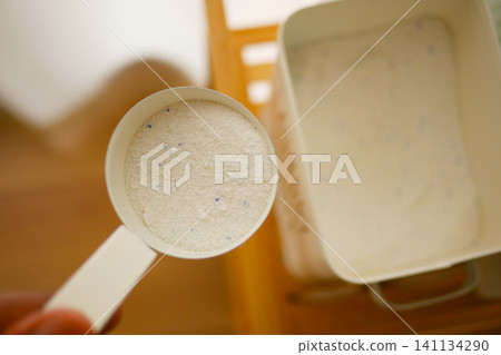 Measuring laundry detergent for a washing machine load 141134290