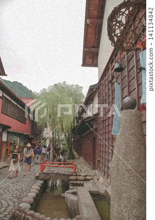 The Yanaka Waterway Promenade: A walking path where the sound of wind chimes harmonizes with the beautiful waterway. The Yanaka Waterway Promenade: A walking path where the sound of wind chimes harmonizes with the beautiful waterway. 141134842