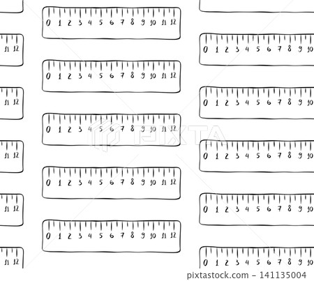 Ruler tool School seamless pattern Black and white hand drawn illustration. Vector graphic line ink art. Silhouette sign for logo, print, comics, fashion, boards, stickers, decoration, posters Ruler tool School seamless pattern Black and white hand drawn illustration. Vector graphic line ink art. Silhouette sign for logo, print, comics, fashion, boards, stickers, decoration, posters 141135004