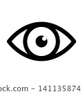 Cyber security and surveillance eye symbol illustration.  141135874