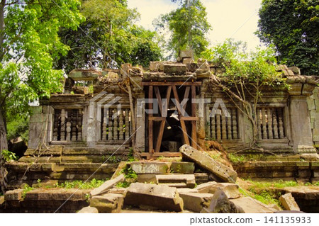 The ruins of Beng Mealea Temple in Cambodia The ruins of Beng Mealea Temple in Cambodia 141135933