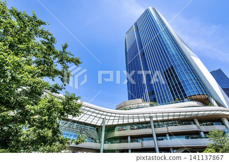 Exterior view of Takanawa Gateway City, Tokyo. Exterior view of Takanawa Gateway City, Tokyo. 141137867