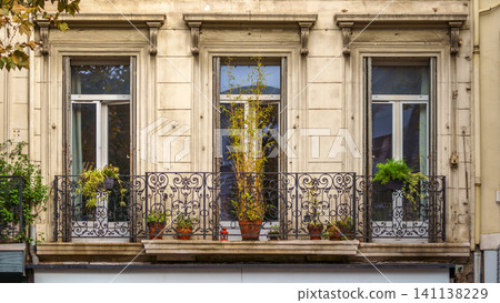 Traditional French Haussmann architecture and residential building in Marseille, France. Traditional French Haussmann architecture and residential building in Marseille, France. 141138229