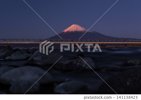 The Fujikawa Bridge as dusk approaches The Fujikawa Bridge as dusk approaches 141138423