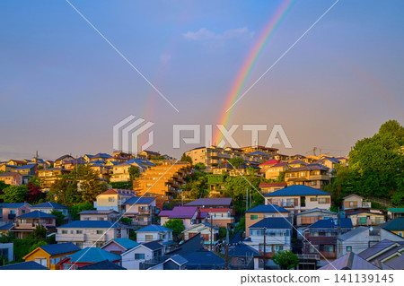 Seeing a double rainbow in the city of Kawasaki, Kanagawa Prefecture. Seeing a double rainbow in the city of Kawasaki, Kanagawa Prefecture. 141139145