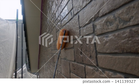 Exterior wall roof painting Exterior wall roof painting 141139327
