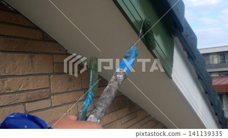 Exterior wall roof painting Exterior wall roof painting 141139335