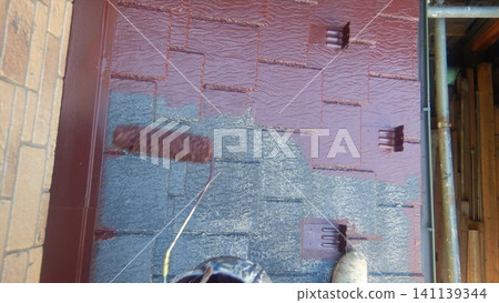 Exterior wall roof painting Exterior wall roof painting 141139344