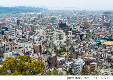 View from Matsuyama Castle [Matsuyama City, Ehime Prefecture] 141139740