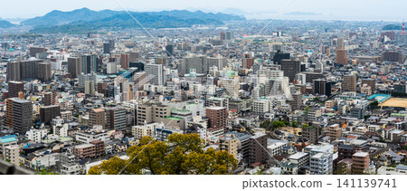 Panoramic view from Matsuyama Castle [Matsuyama City, Ehime Prefecture] 141139741
