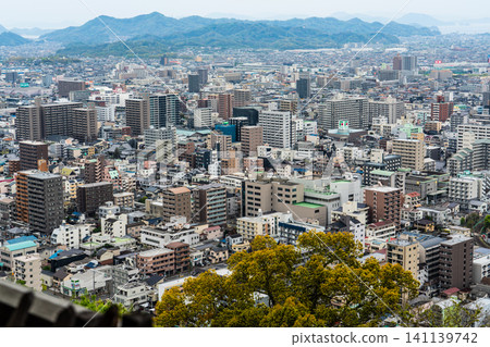 View from Matsuyama Castle [Matsuyama City, Ehime Prefecture] 141139742