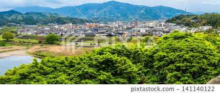 Panoramic view from Ozu Castle [Ozu City, Ehime Prefecture] 141140122