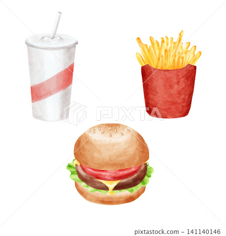 Fast food set (clipping) Fast food set (clipping) 141140146