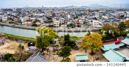 Panoramic view from Imabari Castle [Imabari City, Ehime Prefecture] 141140445