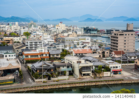從今治城眺望的景色【愛媛郡今治市】 從今治城眺望的景色【愛媛郡今治市】 141140463