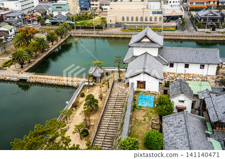 View from Imabari Castle [Imabari City, Ehime Prefecture] 141140471