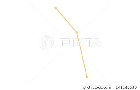 Illustration of the constellation lines of the Scutum (gold color) Illustration of the constellation lines of the Scutum (gold color) 141140539