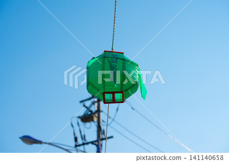 Buddha's Day Traditional chineese lamp in summer bluesky Buddha's Day Traditional chineese lamp in summer bluesky 141140658