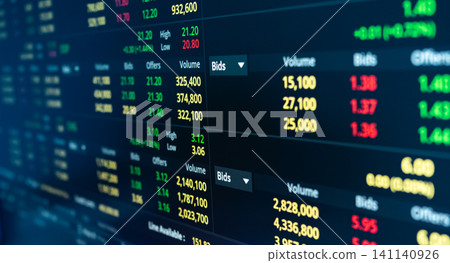 Stock market chart graph accounting display price digital marketing success background, growth maoney diagram management financial curreency exchange trade indicator buy sell index share price. Stock market chart graph accounting display price digital marketing success background, growth maoney diagram management financial curreency exchange trade indicator buy sell index share price. 141140926