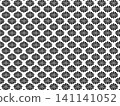 Chrysanthemum diamond pattern, no background color, only black pattern, beautiful Japanese pattern background 141141052