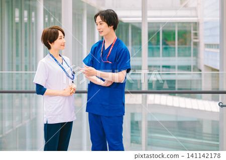 Medical staff working in hospitals: doctors and nurses Medical staff working in hospitals: doctors and nurses 141142178