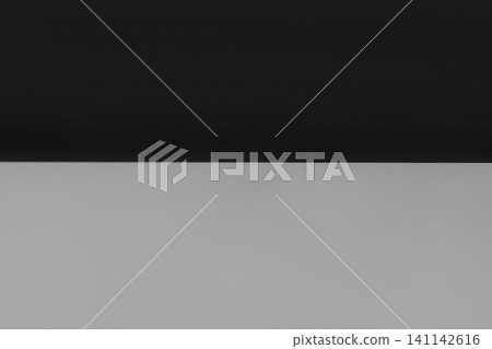 Grey Dark Light Two Color Abstract Wall Design Modern Interior Empty Blank Background Backdrop Neon Light 141142616
