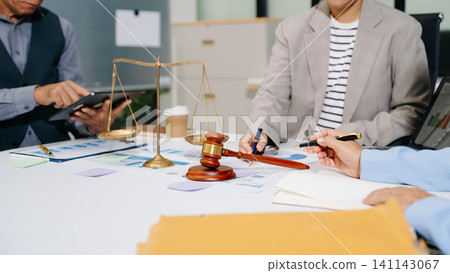 Team business meeting presentation. Hand businessman working project in modern office.Laptop computer and tablet and smart phone 141143067