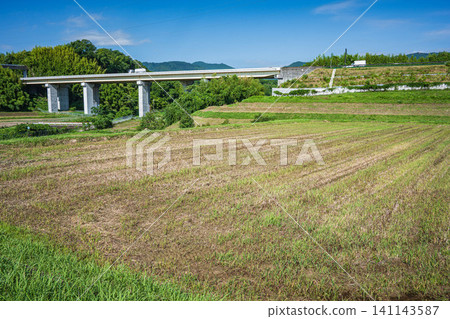 滋賀縣大津市荻町的鄉村景色 滋賀縣大津市荻町的鄉村景色 141143587