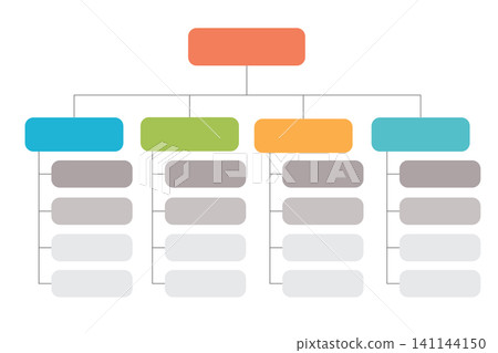 Organization chart business diagram design, Vector illustration. Organization chart business diagram design, Vector illustration. 141144150