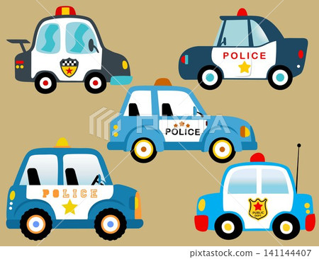Vector set of police cars cartoon Vector set of police cars cartoon 141144407