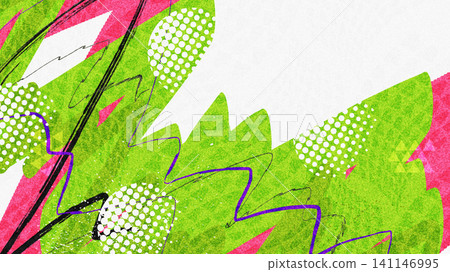 Creative Memphis Style Background With Neon Green And Pink Brush Strokes, Halftone Patterns and Texture Effects. Dynamic and Playful Banner Design Creative Memphis Style Background With Neon Green And Pink Brush Strokes, Halftone Patterns and Texture Effects. Dynamic and Playful Banner Design 141146995