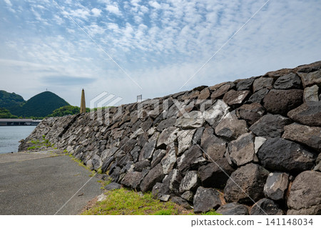 山口縣/明治工業革命遺產地：惠比須賀花造船廠遺址，在春日藍天和翠綠的映襯下熠熠生輝。 141148034