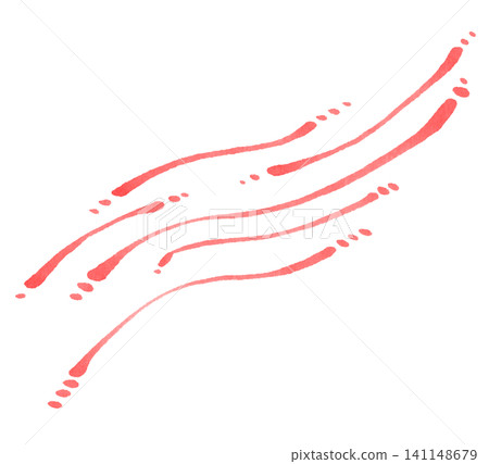 Diagonal decorative line, red 1, analog Diagonal decorative line, red 1, analog 141148679