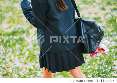 high school student, high school girl, key chain 141149087
