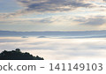 Mountain range covered in a sea of clouds 141149103