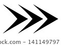Striped arrow pointer illustration, Dotted bar arrow sign, Directional icon with pattern, Right facing black arrow design 141149797